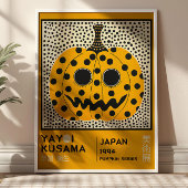 Yayoi Kusama Abstract Pumpkin Retro Exhibition Poster