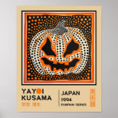 Yayoi Kusama Abstracte Pompoen Retro Expositie Poster (Voorkant)