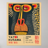 Yayoi Kusama Art Mandrill Illustration Exhibition  Poster (Voorkant)