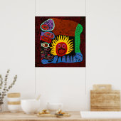 Yayoi Kusama art Poster (Keuken)