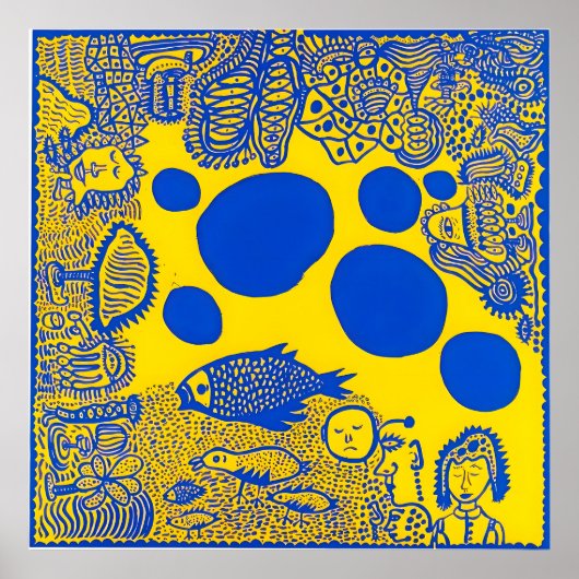 Yayoi Kusama art Poster (Voorkant)