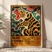 Yayoi Kusama Asian Tiger Retro Exhibition Poster