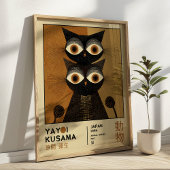 Yayoi Kusama Black Cats Japanese Exhibition Poster