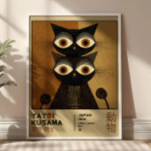 Yayoi Kusama Black Cats Japanese Exhibition Poster