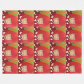 Yayoi Kusama Fleece Deken (Voorkant (Horizontaal))