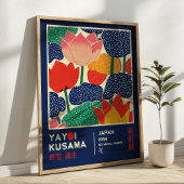 Yayoi Kusama Floral Exhibition Pop Art Retro Poster