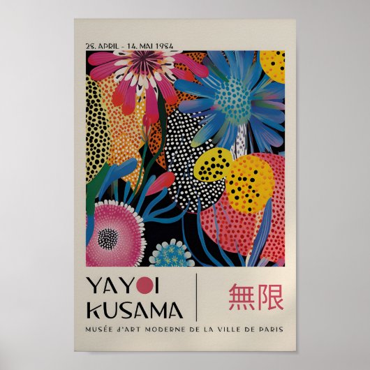 Yayoi Kusama Geïnspireerd Abstracte kunst Print (Voorkant)