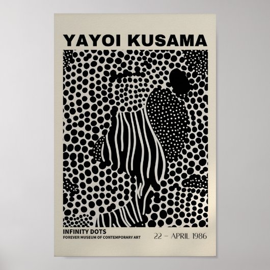 Yayoi Kusama Geïnspireerd Abstracte kunst Print (Voorkant)