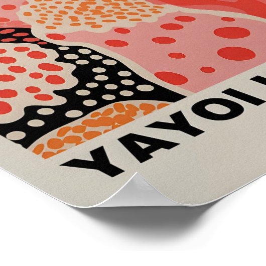 Yayoi Kusama Geïnspireerd Abstracte kunst Print (Hoek)