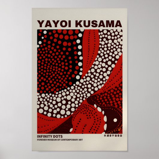 Yayoi Kusama Geïnspireerd Abstracte kunst Print (Voorkant)