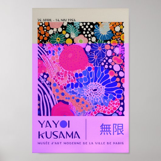 Yayoi Kusama Geïnspireerd Abstracte kunst Print (Voorkant)