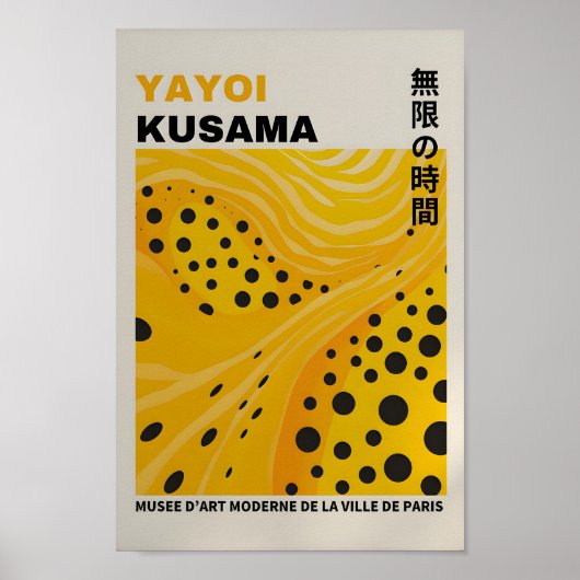 Yayoi Kusama Geïnspireerd Abstracte kunst Print (Voorkant)