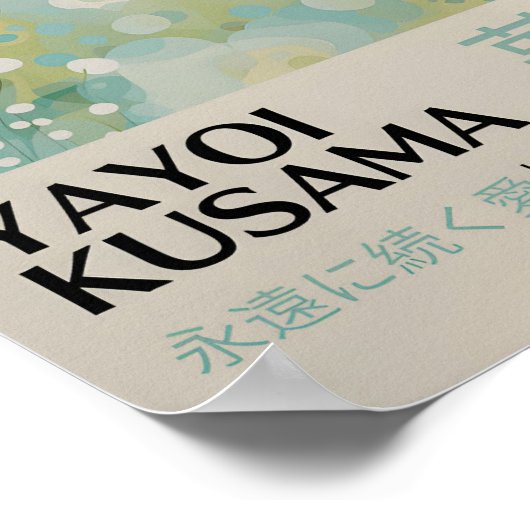 Yayoi Kusama Geïnspireerd Abstracte kunst Print (Hoek)