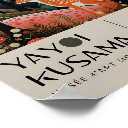 Yayoi Kusama Geïnspireerd Abstracte kunst Print (Hoek)