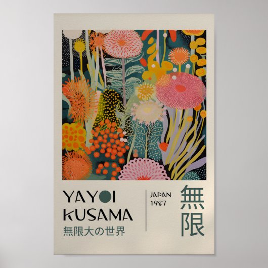 Yayoi Kusama Geïnspireerd Abstracte kunst Print (Voorkant)