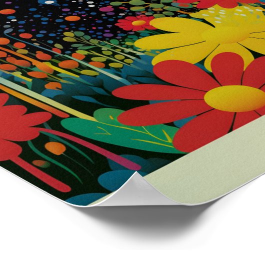 Yayoi Kusama Geïnspireerd Abstracte kunst Print (Hoek)