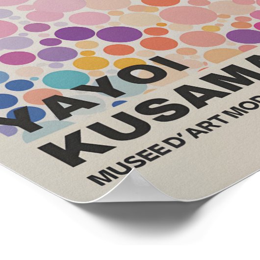 Yayoi Kusama Geïnspireerd Abstracte kunst Print (Hoek)