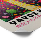 Yayoi Kusama Geïnspireerd Abstracte kunst Print (Hoek)