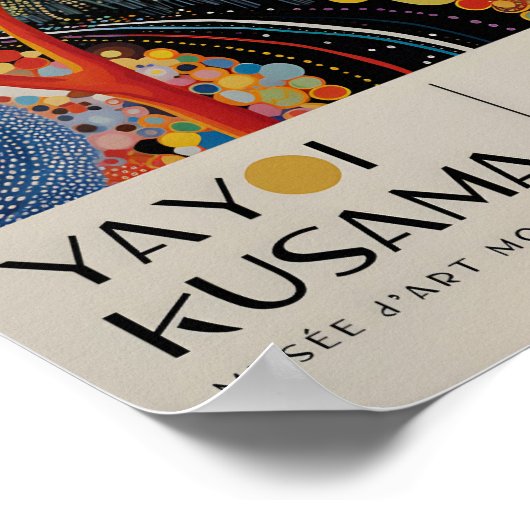 Yayoi Kusama Geïnspireerd Abstracte kunst Print (Hoek)