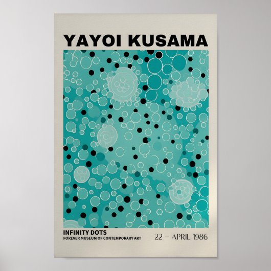 Yayoi Kusama Geïnspireerd Abstracte kunst Print (Voorkant)