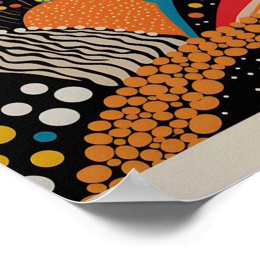 Yayoi Kusama Geïnspireerd Abstracte kunst Print (Hoek)