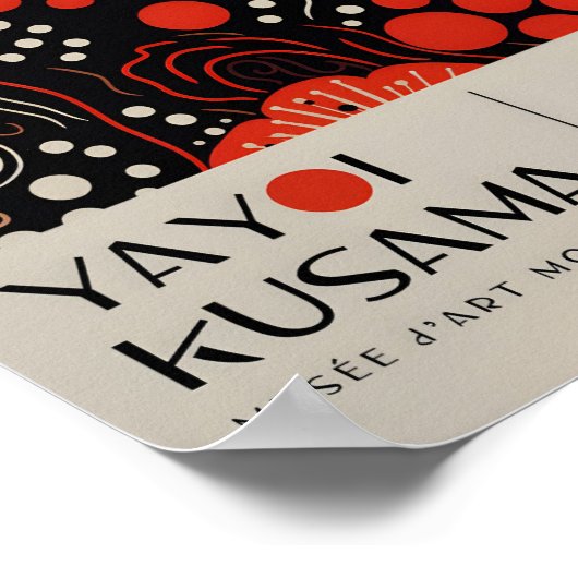 Yayoi Kusama Geïnspireerd Abstracte kunst Print (Hoek)