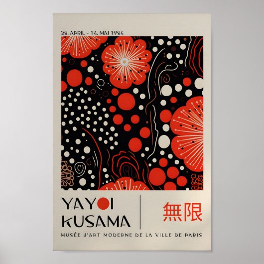 Yayoi Kusama Geïnspireerd Abstracte kunst Print (Voorkant)