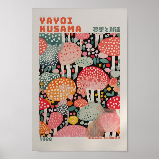 Yayoi Kusama Geïnspireerd Abstracte kunst Print (Voorkant)