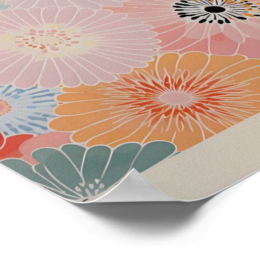 Yayoi Kusama Geïnspireerd Abstracte kunst Print (Hoek)