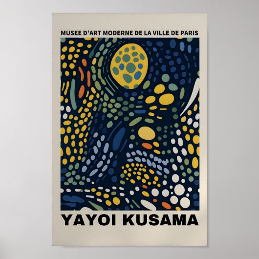 Yayoi Kusama Geïnspireerd Abstracte kunst Print (Voorkant)