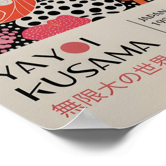 Yayoi Kusama Geïnspireerd Abstracte kunst Print (Hoek)