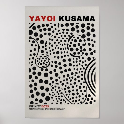 Yayoi Kusama Geïnspireerd Abstracte kunst Print (Voorkant)