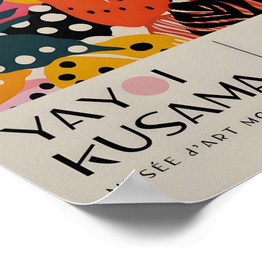Yayoi Kusama Geïnspireerd Abstracte kunst Print (Hoek)