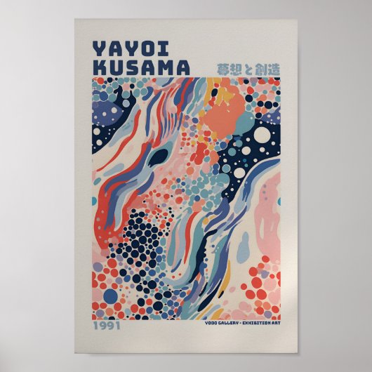 Yayoi Kusama Geïnspireerd Abstracte kunst Print (Voorkant)
