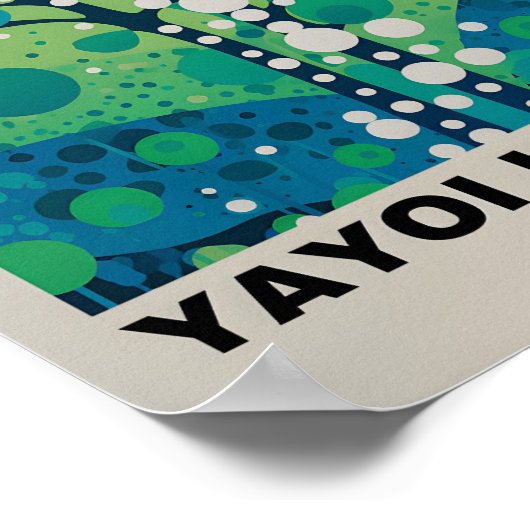 Yayoi Kusama Geïnspireerd Abstracte kunst Print (Hoek)