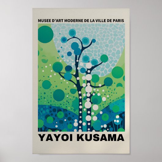 Yayoi Kusama Geïnspireerd Abstracte kunst Print (Voorkant)