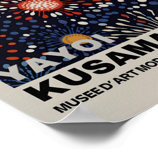 Yayoi Kusama Geïnspireerd Abstracte kunst Print (Hoek)