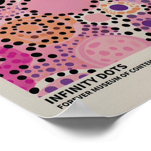 Yayoi Kusama Geïnspireerd Abstracte kunst Print (Hoek)