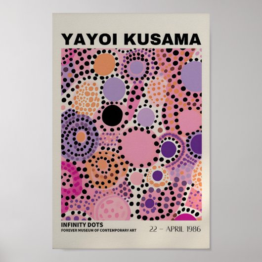 Yayoi Kusama Geïnspireerd Abstracte kunst Print (Voorkant)