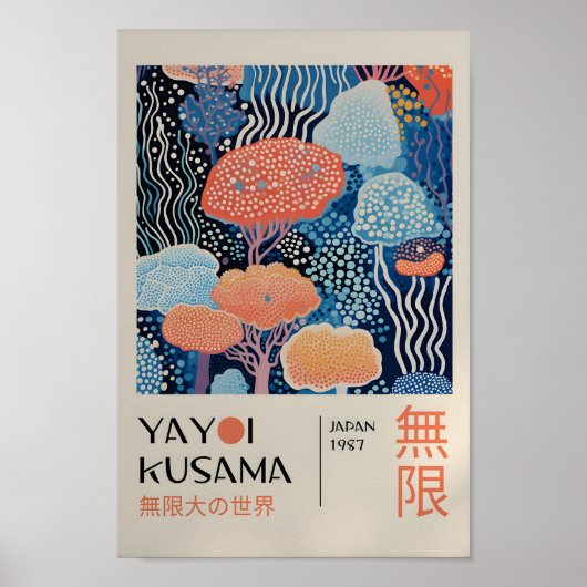 Yayoi Kusama Geïnspireerd Abstracte kunst Print (Voorkant)