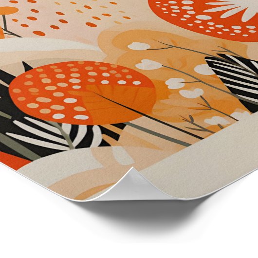 Yayoi Kusama Geïnspireerd Abstracte kunst Print (Hoek)