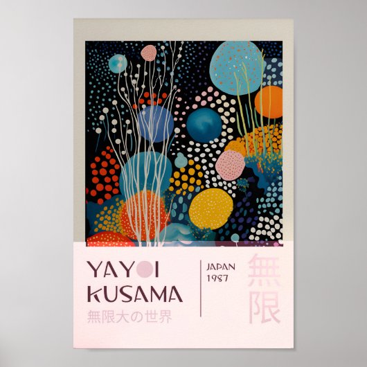Yayoi Kusama Geïnspireerd Abstracte kunst Print (Voorkant)