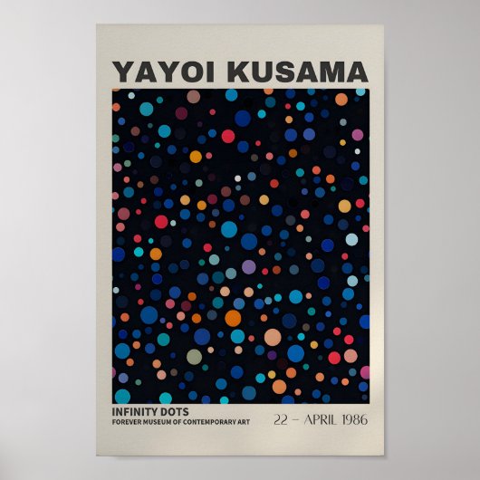 Yayoi Kusama Geïnspireerd Abstracte kunst Print (Voorkant)