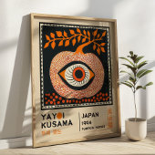 Yayoi Kusama Gestileerde Pompoen Retro Expositie Poster