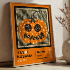 Yayoi Kusama Halloween Pumpkin Exhibition Poster