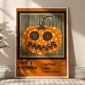 Yayoi Kusama Halloween Pumpkin Exhibition  Poster