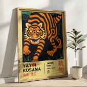 Yayoi Kusama Japanese Tiger Retro Exhibition  Poster