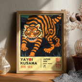 Yayoi Kusama Japanese Tiger Retro Exhibition  Poster