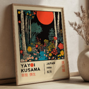 Yayoi Kusama Japans Landschap RETRO Tentoonstellin Poster