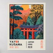 Yayoi Kusama Japanse Landschap Retro Expositie Poster (Voorkant)